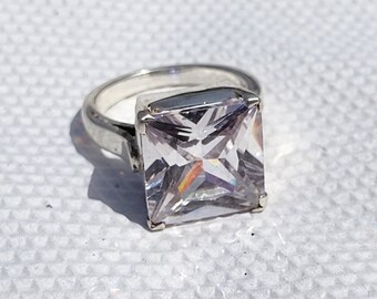 Jewel White Square Zircon Ring Jewelry Vintage Ring For Women Wedding Engagement Rings FJT Jewel White Square Zircon Ring Jewelry Vintage Ring For Women Wedding Engagement Rings FJT