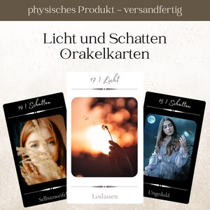 Das Licht und Schatten Orakel, Kartendeck