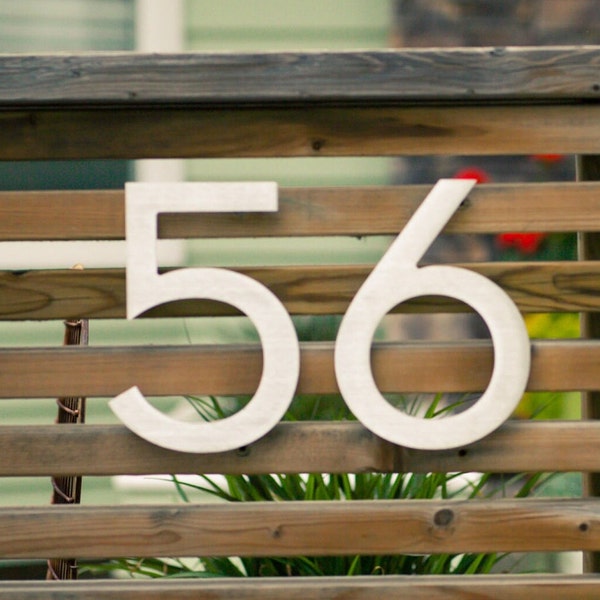 Metal House Numbers | Metal Address Numbers | 6" to 46" | Choose your Font, Size and Finish