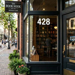Vinyl Address Numbers Sticker | Peel and Stick, Customizable Font