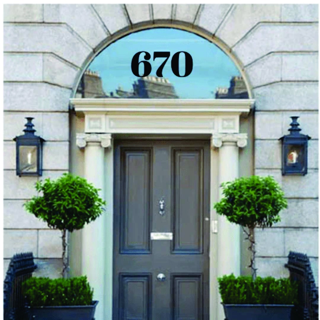 Sticker Address Numbers Vinyl Address Numbers Address Sticker Peel and Stick Etsy