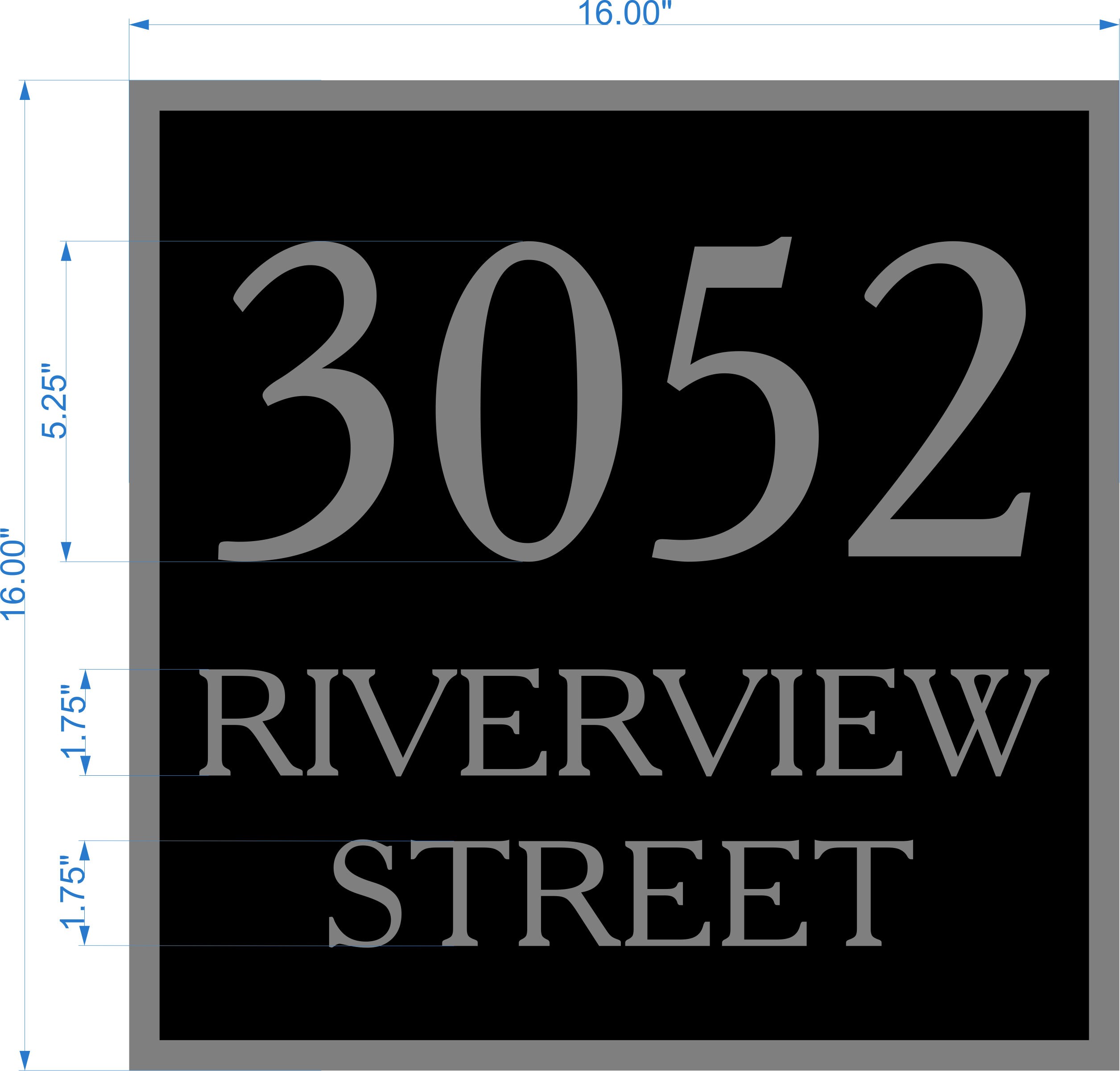 Address Sign Classic Plaque With Street Name custom Address Etsy