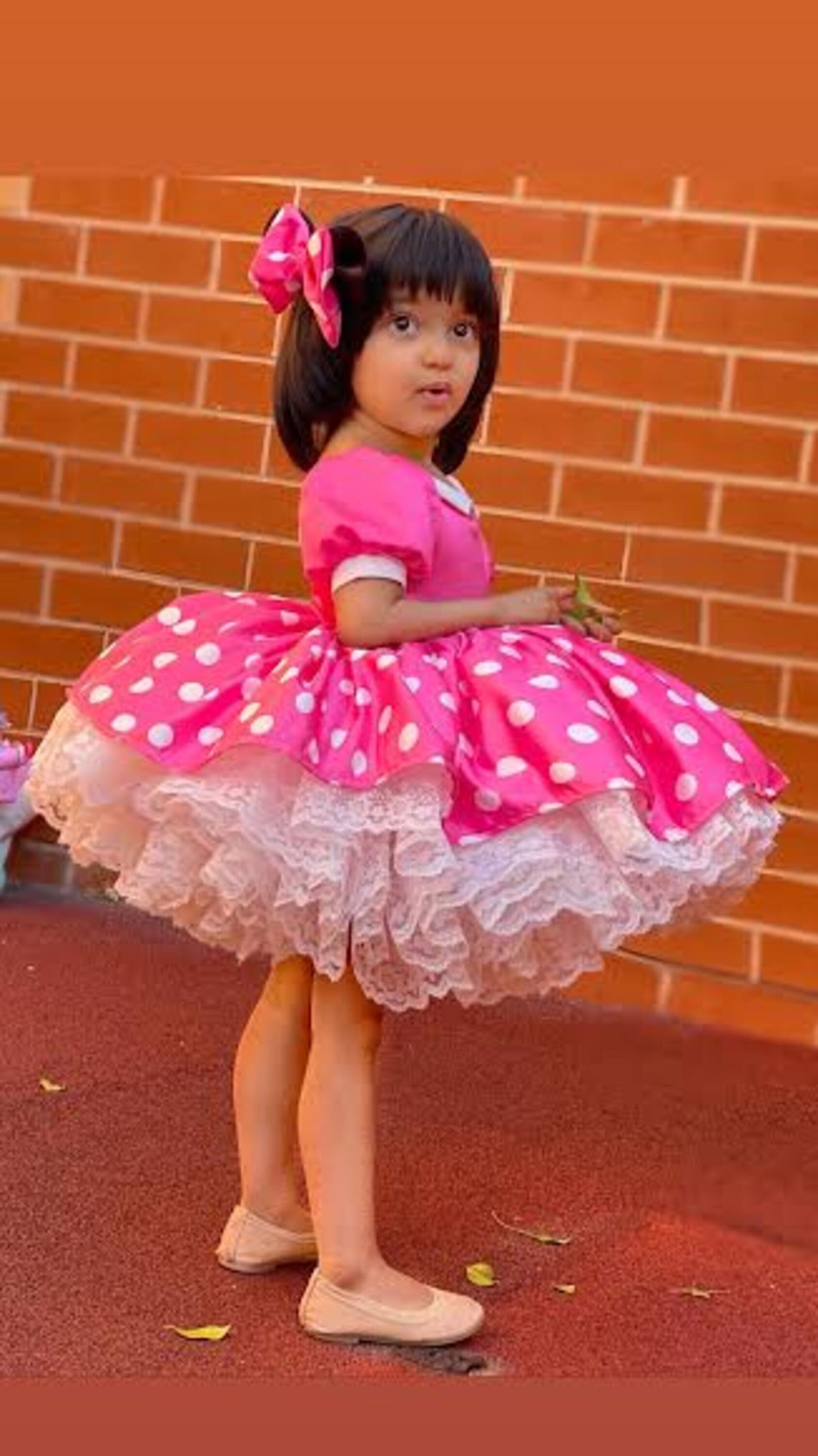 Pink Minnie Mouse Dress Christmas Dress Disney Print Minnie
