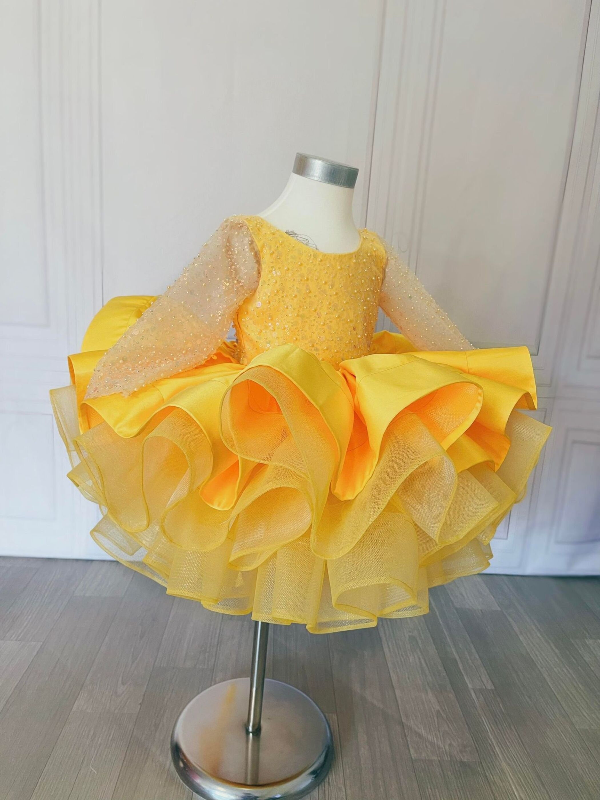 Yellow Baby Girl Dress, First Birthday Outfit, Toddler Party Dress, Flower  Girl Dress, Special Occasion Baby Girl Birthday Dress - Etsy
