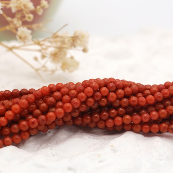 2-2.5mm 3mm Natural Carnelian Red Agate Beads Strand, AAA Smooth Round Gemstone Beads, DIY Jewelry Making