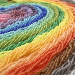 Filo di perle occhio di gatto in diversi colori, piccole perle di vetro rotonde sfaccettate da 2 mm, perline per gioielli fai da te