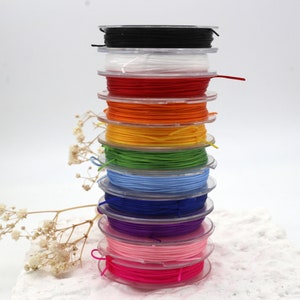 Elastic Rope Cord 10 Meters, Flat Jewelry Beading Cord, Elastic Cord, Elastic Thread Cord, 0.8x0.3