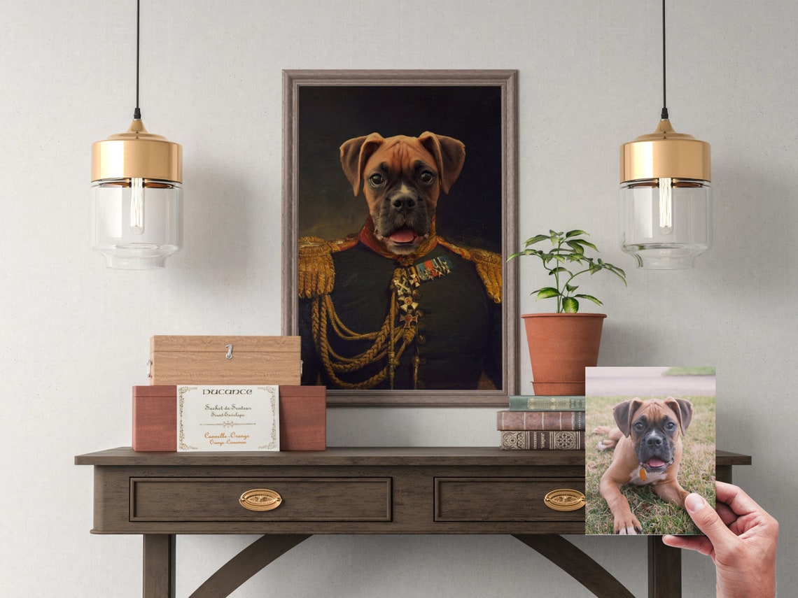 Custom Pet Portrait Renaissance Pet Portrait Dog Portrait Etsy UK