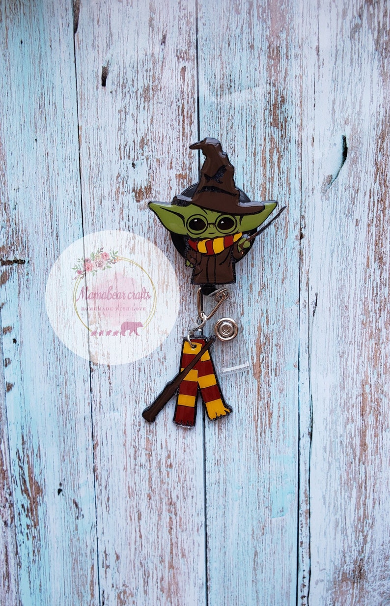 Yoda Potter badge reel