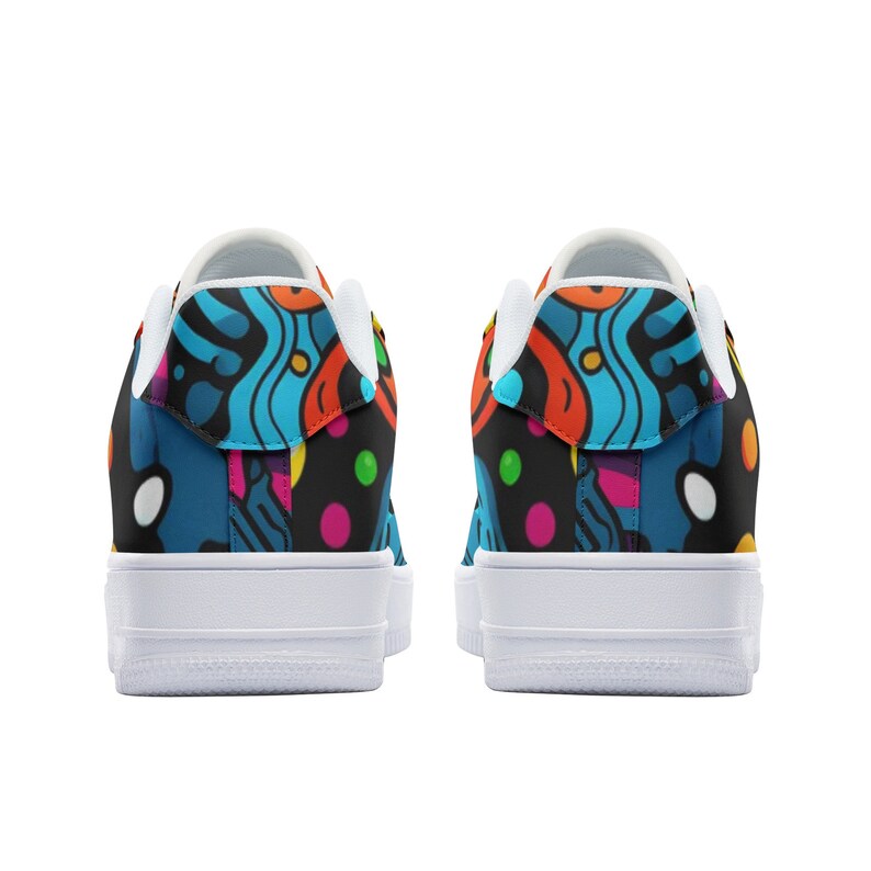 Abstract Graffiti Drips Print Men's High Top Shoes