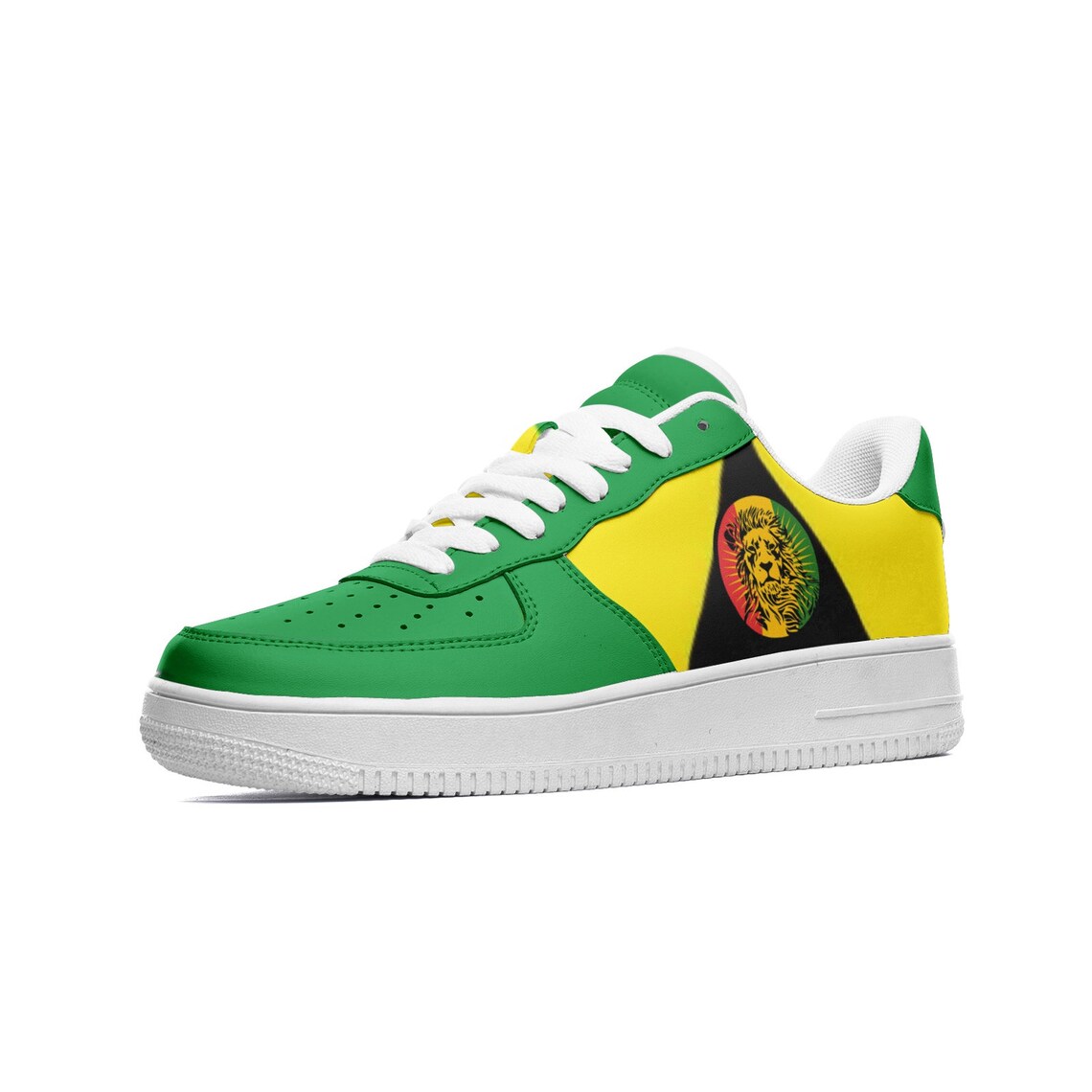 Nike Af1 Rasta Rasta Lion Sneakers, Lion Head, Jamaica Colors, AF1 Inspired, Unisex ...