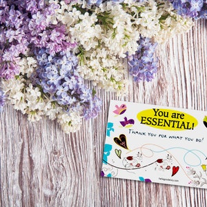 You Are Essential Komplimentkarte: Herunterladen & drucken, Ermutigung