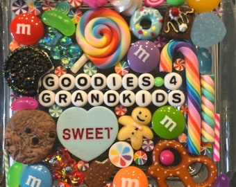 Personalized Candy & Sweets Jar, Pet Treat Jars, Donut Grow Up Jar, Candy Gift, Treat Gifts, grandkids candy, candy holder, goodie jar