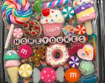 Personalized Stash Jar, Easter Candy Jar, Candy Stash Gift, Jar of candy, bestie candy gift, colorful candy jar, glass candy jar with lid