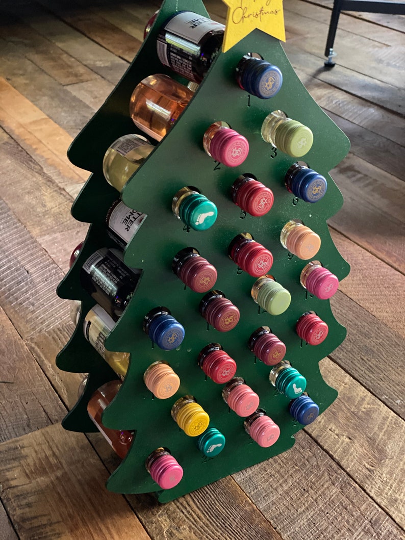 Christmas Tree Wine Advent Calendar KIT Wine Bottle Etsy