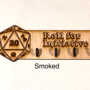 Wood Geek Gift for Him Roll for Initiative Dnd Key Rack Station Holder ...
