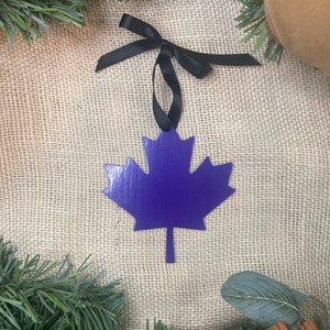 Maple Leaf Metal Ornament