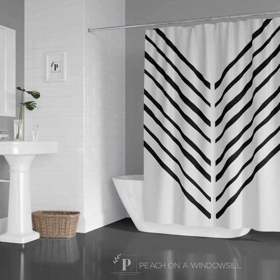 Featured image of post Grey Chevron Shower Curtain