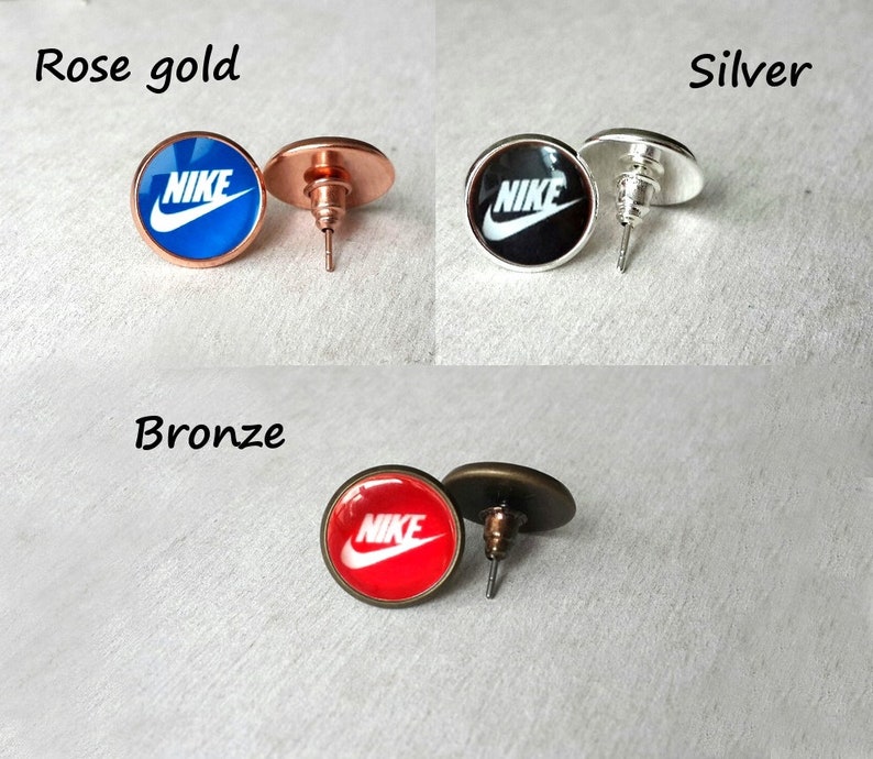 Swoosh Sport Earrings Studs Etsy