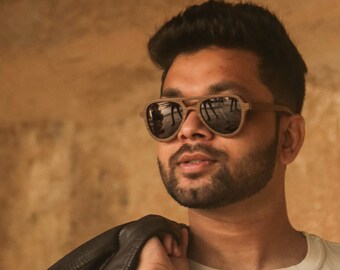 Handmade Walnut Wood Sunglasses, Sustainable Eyewear