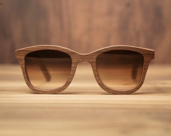 Handmade Walnut Wood Sunglasses, Engraved Optical Frames