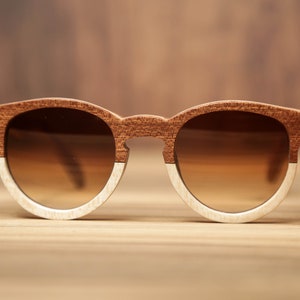Gafas de sol de madera hechas a mano, gafas de madera, monturas graduadas de madera, gafas personalizadas, gafas grabadas en madera, madera auténtica, gafas de sol vintage