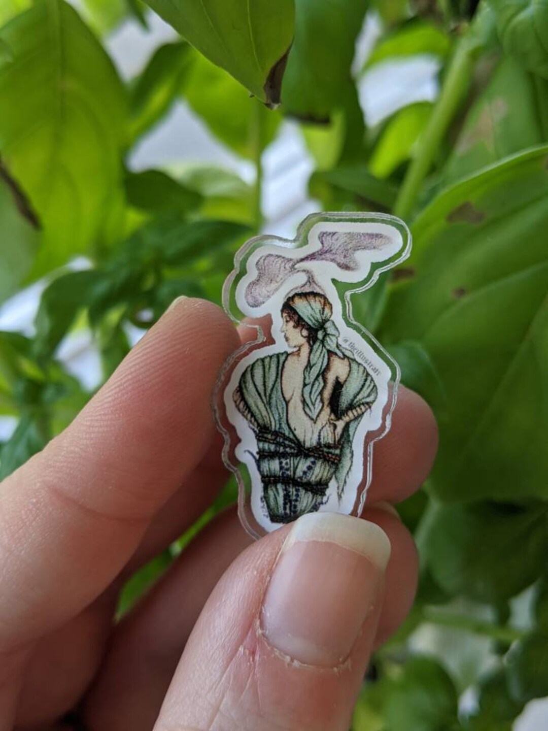 Sage small Acrylic Pin Etsy