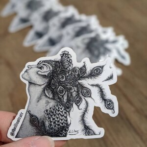 Free as a Bird, Light as a Feather (Small Vinyl Sticker)