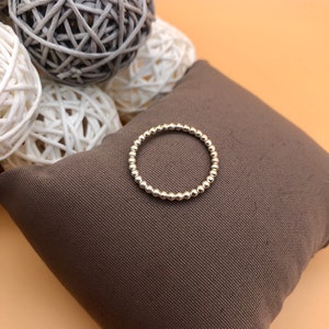 ring, silver ring, silver, silver jewelry, goldsmith, handmade, pearl wire, pearl, ball