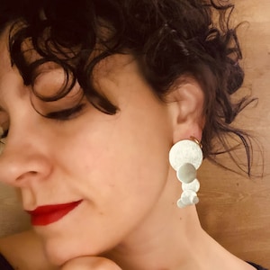Earrings, silver, silver jewelry, silver earrings, handmade, goldsmiths, statement