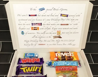 Wedding Day - Chocolate Poem Box Gift for Bide and Groom