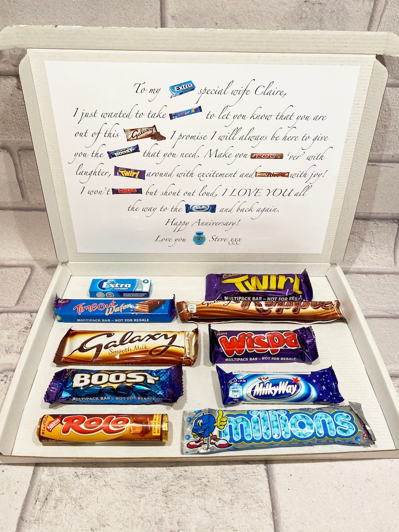 Happy Anniversary Chocolate Poem Box image 1