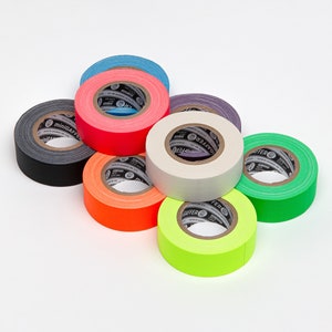 1 inch 11 yard - Professional Grip Gaffer Tape - Pink/Blue/Green/Yellow/Orange/Black/White/Purple - Hula Hoop - Japan DGTAPE Brand