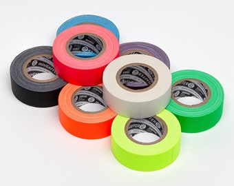 1 inch 11 yard - Professional Grip Gaffer Tape - Pink/Blue/Green/Yellow/Orange/Black/White/Purple - Hula Hoop - Japan DGTAPE Brand