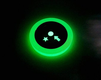 Glow in The Dark Tape 1/2 in X 33 ft. | bis zu 12 Stunden | für Treppen/Stufen/Bühne (12mm x 10m)