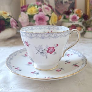 Vintage Shelley Charm Bone China Cup and Saucer Set - England
