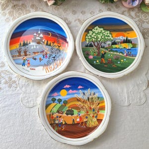 Royal Kendal four season decorative plate 9&quot; - England