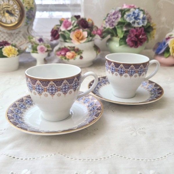 Bavaria 'Johann Seltmann Vohenstrauss' demitasse cup and saucer set - Germany