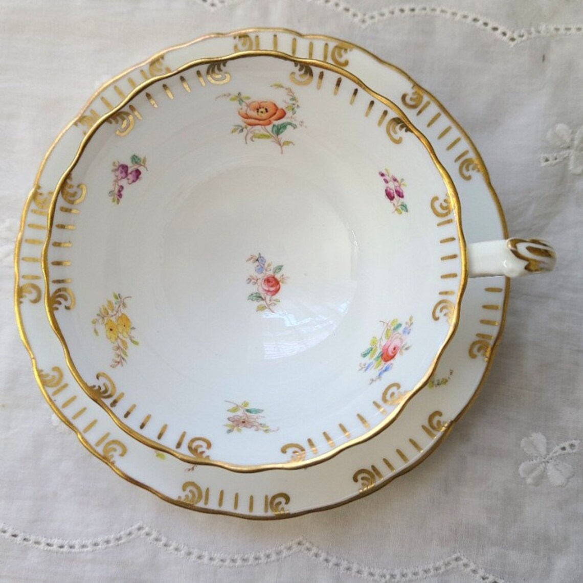 Vintage Cauldon China teacup and saucer set England Etsy