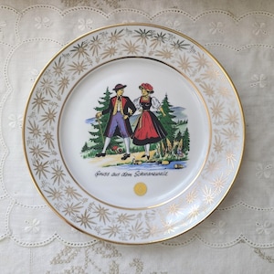 Tirschenreuth bavaria plate &quot;grüsse aus dem schwarzwald&quot; Germany