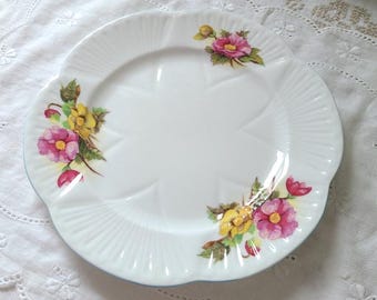 Shelley Dainty Begonia Salad Plate 8 1/8" Bone China - England