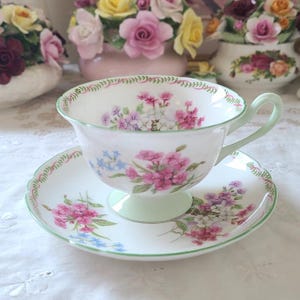 Shelley 13512 pattern cup and saucer set  - England