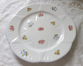 Shelley Dainty Rose Salad Plate, Vintage Bone China, England