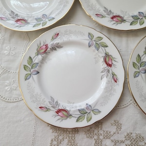 Paragon &#39;Bridal Rose&#39; Bread Plate, England, Sold individually