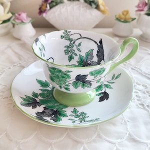 Shelley Ovington Demitasse cup and saucer set - England