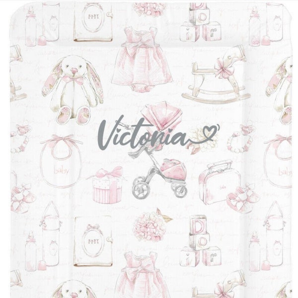 Vintage Girls Design Baby Changing Mat - Personalised
