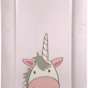 Deluxe Baby changing Table mat Pink Unicorn design - Nursery