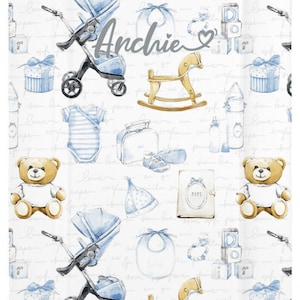 Cambiador de bebé personalizado para niños con diseño vintage