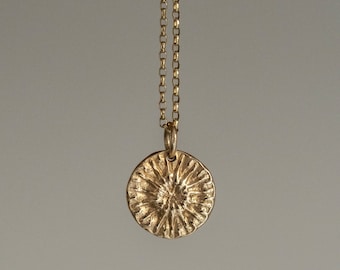 Delicate Poppy Pendant Necklace | Recycled 9ct Solid Gold | Minimal Jewellery | Eco Friendly Jewellery | Handmade Necklace