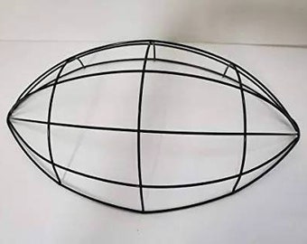 Football shaped wire wreath frame, wreath supplies, DIY football wreath, craft supplies